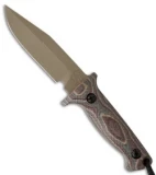 Treeman Knives Combat Chute Knife Snakeskin Canvas (5" Coyote) #9