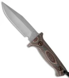 Treeman Knives Combat Chute Knife Snakeskin Canvas (5" Silver)