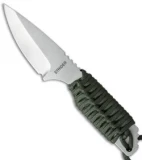 Strider Knives PR Spear Point Fixed Blade Green Cord (3" Stonewash)