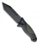 Hogue Knives EX-F02 Tanto Fixed Blade Knife OD Green (4.5" Black) 35241