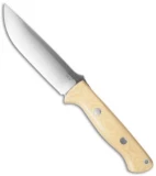 Bark River Knives Bravo 1.25 Fixed Blade Knife Antique Ivory Micarta (5" CPM-3V)