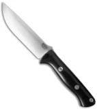 Bark River Knives Bravo 1.25 Fixed Blade Knife Black Canvas Micarta (5" CPM-3V)