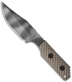 Strider Knives PR GG Bowie Fixed Blade Coyote G-10 (3.5" Tiger Stripe)