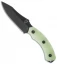 Southern Grind Jackal Fixed Blade Knife Jade Ghost Green G-10 (4.75" Black)