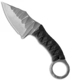 Borka Blades SRambit Fixed Blade Knife Katana Style Wrap (3" Stonewash)
