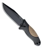 Hogue Knives EX-F02 Clip Point Fixed Blade Flat Dark Earth (4.5" Black) 35253