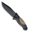 Hogue Knives EX-F02 Clip Point Fixed Blade Flat Dark Earth (4.5" Black) 35253