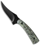 Schrade Old Timer Sharpfinger Fixed Blade Hunting Knife Green Camo (3.25" Black)