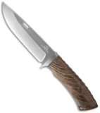 Rockstead KON-ZDP Fixed Blade Knife Wood Micarta (5.25" Mirror Polish)