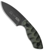 White River Knives GTI 3 Fixed Blade Knife Green/Black G-10 (3" Black)