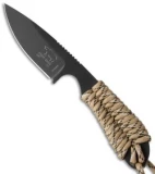 White River Knives Backpacker Knife Desert Camo Paracord (3" Black)