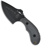 TOPS Knives Wolf Pup XL Fixed Blade Knife (3.5" Black Plain) WP011