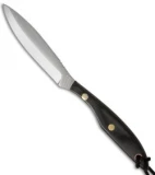 Grohmann Knives Trout & Bird #2 Knife Black Micarta (3.875" Satin)