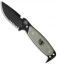 DPx H.E.S.T. Original Fixed Blade Knife Micarta (3.125" Black Serr)