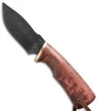 Olamic Cutlery Compact Hunter Knife Birch (3.5" Damascus)