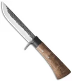Kanetsune Shun-2 Large Fixed Blade Knife Oak (4.75" Damascus)