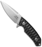 Dendra Inazuma Fixed Blade Knife Black G-10 (4" Stonewash)