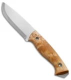 Helle Utvaer Fixed Blade Knife Curly Birch (4" Polish) #600