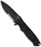 Benchmade Nim Cub II Knife 147SBK Drop Point Fixed Blade (3.5" Black Serr)
