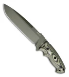 Hogue Knives EX-F01 Tactical Fixed Blade Knife Green G-10 (7" Green) 35151