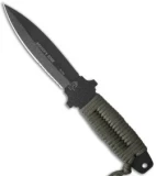 TOPS Knives Rangers Edge D/E Fixed Blade Knife Paracord (Black SER) RE3011