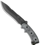 TOPS Knives Ron Hood Anaconda Black Micarta Fixed Blade Knife (7.5" Black)