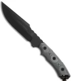 TOPS Knives Alaskan Harpoon Fixed Blade Knife Micarta (6.75 Black) AH906