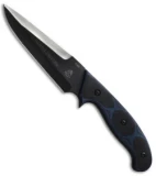 TOPS Knives Dakota Drifter Knife Blue Micarta (5.75" Black) DAKD-5B