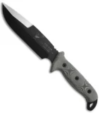 TOPS Knives Black Eagle Strike Team Fixed Blade Gray Micarta (7" Black) BE5020HP