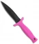 Schrade Fixed Blade Knife Small Boot Knife Pink TPE (3.6" Black Plain) SCHF19HPF