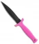Schrade Fixed Blade Knife Small Boot Knife Pink TPE (3.6" Black Plain) SCHF19HP