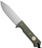 Wallace Edged Tools FS II Fixed Blade Knife Green G-10 (4.5" Satin)