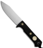 Wallace Edged Tools FS II Fixed Blade Knife Black G-10 (4.5" Satin)