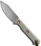Wallace Edged Tools FS I Fixed Blade Knife Gray G-10 (3.25" Satin)