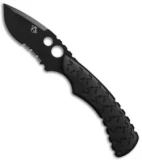 Mantis Seymour Fixed Blade Knife Black (3" Black Serr) TA-2