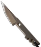 Amsler Knives Mini Slik Titanium Tanto Knife (2" Bronze)
