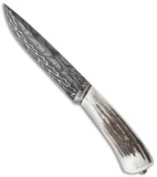 Olamic Cutlery Birch Series Elite Fixed Blade Knife (5.5" Damascus) 162