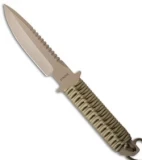 Strider MT Sniper Fixed Blade Knife Coyote Paracord (6.25" Tan)