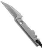 Boker Plus Mini Slik Pikal Fixed Blade Knife Amsler (2" Gray) 02BO231
