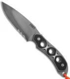 CRKT HoodWork Survival Fixed Blade Knife (4.875" Gray Serr) 3500