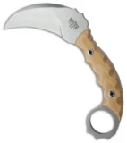 Bark River Ghost II Fixed Blade Knife Antique Ivory Micarta (3.5" Satin)