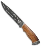 Olamic Cutlery Custom Suna Elite Fixed Blade Ironwood (5.25" Damascus) 155