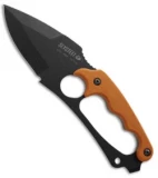 SLYSTEEL Shark Tooth Hunter I Fixed Blade Knife (3.5" Black)