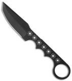 Crawford Custom Trapper Fixed Blade Neck Knife (2.75" Black)