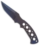 Crawford Custom Kasper Fixed Blade Neck Knife Titanium (3.25" Blue)