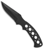 Custom Crawford Kasper Fixed Blade Neck Knife Black (3" Black)
