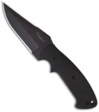 Crawford Custom Kasper Tactical Fixed Blade Fighter Knife (4" Black)