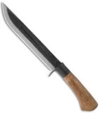Kanetsune Knives Waza Knife Oak Handle Large Damascus Knife KB-116