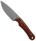 Gavko Custom Knives EDC Neck Knife Crater Orange G10 (3.25" Stonewash)