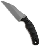 Gavko Custom Knives Wharnie Fixed Blade Knife Black Micarta (4" Stonewash)